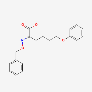 molecular formula C20H23NO4 B12569335 Methyl 2-[(benzyloxy)imino]-6-phenoxyhexanoate CAS No. 191999-94-7