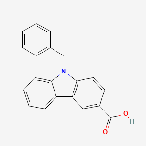 molecular formula C20H15NO2 B12569339 9-Benzyl-9H-carbazole-3-carboxylic acid CAS No. 179038-74-5