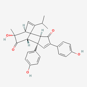 molecular formula C27H26O5 B1256934 Chamaecypanone C 