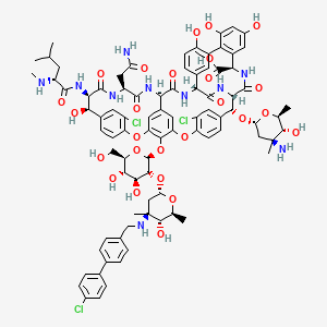 molecular formula C86H97Cl3N10O26 B1256938 C86H97Cl3N10O26 