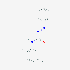 molecular formula C15H15N3O B12569408 Diazenecarboxamide, N-(2,5-dimethylphenyl)-2-phenyl- CAS No. 178913-15-0