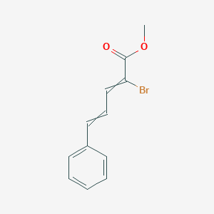 molecular formula C12H11BrO2 B12569486 Methyl 2-bromo-5-phenylpenta-2,4-dienoate CAS No. 287481-47-4