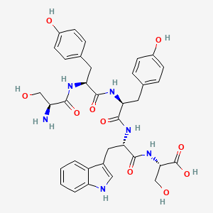 molecular formula C35H40N6O10 B12569524 L-Seryl-L-tyrosyl-L-tyrosyl-L-tryptophyl-L-serine CAS No. 191483-08-6