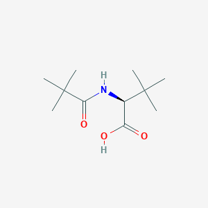 molecular formula C11H21NO3 B12569537 N-(2,2-Dimethylpropanoyl)-3-methyl-L-valine CAS No. 173348-11-3