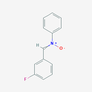 molecular formula C13H10FNO B12569578 (3-Fluorophenyl)-N-phenylmethanimine N-oxide CAS No. 169471-90-3