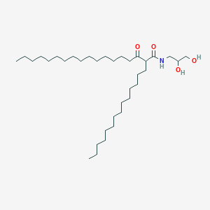 molecular formula C35H69NO4 B12569682 N-(2,3-Dihydroxypropyl)-3-oxo-2-tetradecyloctadecanamide CAS No. 195054-32-1