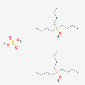 molecular formula C24H58O6SSi2 B12569689 Sulfuric acid--tributylsilanol (1/2) CAS No. 320381-86-0