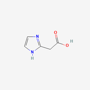 molecular formula C5H6N2O2 B1256971 2-(1H-Imidazol-2-yl)acetic acid CAS No. 189502-92-9