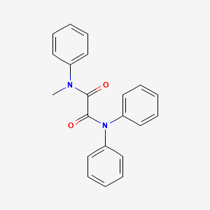 molecular formula C21H18N2O2 B12569716 Ethanediamide, methyltriphenyl- CAS No. 204776-55-6