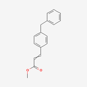 molecular formula C17H16O2 B12569719 Methyl 3-(4-benzylphenyl)prop-2-enoate CAS No. 193819-65-7