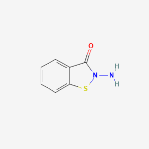 molecular formula C7H6N2OS B12569745 1,2-Benzisothiazol-3(2H)-one, 2-amino- CAS No. 200421-25-6