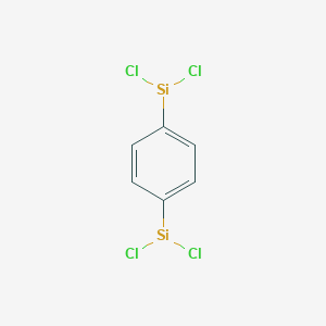 molecular formula C6H4Cl4Si2 B12569755 Phenylenechlorosilane 