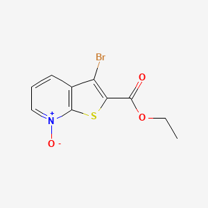 molecular formula C10H8BrNO3S B12569768 Ethyl 3-bromo-7-oxo-7lambda~5~-thieno[2,3-b]pyridine-2-carboxylate CAS No. 514182-48-0