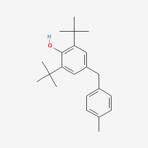 molecular formula C22H30O B12569771 Phenol, 2,6-bis(1,1-dimethylethyl)-4-[(4-methylphenyl)methyl]- CAS No. 189748-82-1