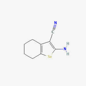 molecular formula C9H10N2Se B12569810 Benzo[b]selenophene-3-carbonitrile, 2-amino-4,5,6,7-tetrahydro- CAS No. 190718-05-9