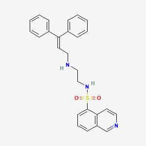 molecular formula C26H25N3O2S B12569879 N-[2-[(3,3-Diphenyl-2-propen-1-yl)amino]ethyl]-5-isoquinolinesulfonamide CAS No. 375854-09-4