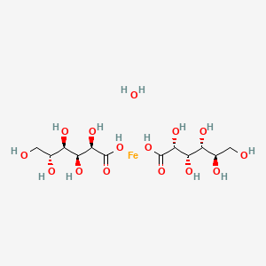 molecular formula C12H26FeO15 B1256995 Ferrous gluconate hydrate CAS No. 299-29-6