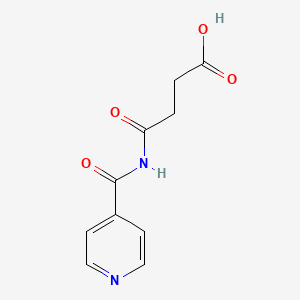 molecular formula C10H10N2O4 B12569969 4-Oxo-4-[(pyridine-4-carbonyl)amino]butanoic acid CAS No. 322762-62-9