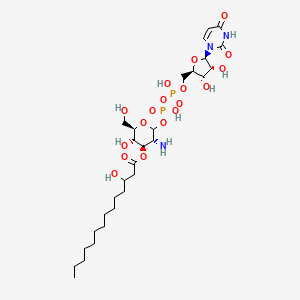 molecular formula C29H51N3O18P2 B1256999 UDP-3-O-(3-hydroxytetradecanoyl)-D-glucosamine 