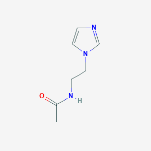 molecular formula C7H11N3O B12570008 N-[2-(1H-Imidazol-1-yl)ethyl]acetamide 