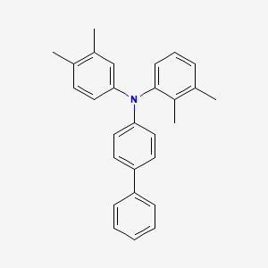 molecular formula C28H27N B12570030 N-(2,3-Dimethylphenyl)-N-(3,4-dimethylphenyl)[1,1'-biphenyl]-4-amine CAS No. 169256-78-4