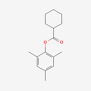molecular formula C16H22O2 B12570040 Cyclohexanecarboxylic acid, 2,4,6-trimethylphenyl ester CAS No. 307958-69-6