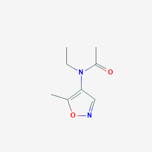 molecular formula C8H12N2O2 B12570062 5-methyl-4-(N-ethylacetamido)isoxazole 