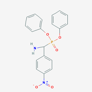 molecular formula C19H17N2O5P B12570067 Diphenyl [amino(4-nitrophenyl)methyl]phosphonate CAS No. 190839-42-0