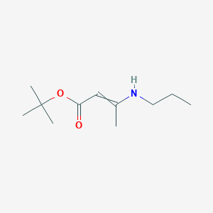 molecular formula C11H21NO2 B12570110 Tert-butyl 3-(propylamino)but-2-enoate CAS No. 196399-06-1