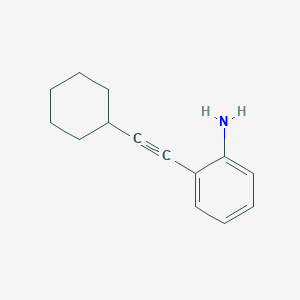 molecular formula C14H17N B12570121 2-(Cyclohexylethynyl)aniline CAS No. 287477-26-3