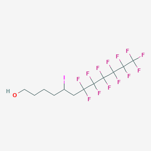 molecular formula C12H12F13IO B12570146 1-Dodecanol, 7,7,8,8,9,9,10,10,11,11,12,12,12-tridecafluoro-5-iodo- CAS No. 177722-97-3