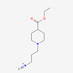 molecular formula C12H20N2O2 B12570147 Ethyl 1-(3-isocyanopropyl)piperidine-4-carboxylate CAS No. 602268-68-8