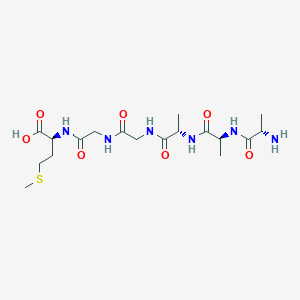 molecular formula C18H32N6O7S B12570206 L-Alanyl-L-alanyl-L-alanylglycylglycyl-L-methionine CAS No. 288306-37-6