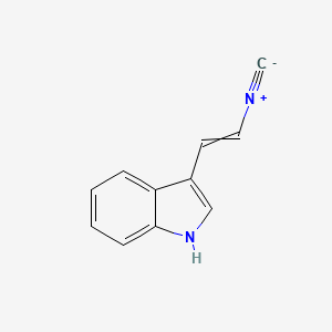 molecular formula C11H8N2 B12570211 3-(2-Isocyanoethenyl)-1H-indole CAS No. 298711-81-6
