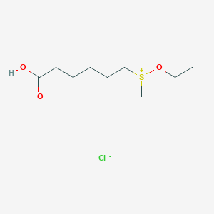 molecular formula C10H21ClO3S B12570324 Sulfonium, (5-carboxypentyl)methyl(1-methylethoxy)-, chloride CAS No. 183858-56-2