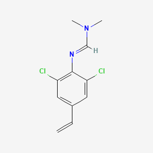 molecular formula C11H12Cl2N2 B12570339 Methanimidamide, N'-(2,6-dichloro-4-ethenylphenyl)-N,N-dimethyl- CAS No. 193695-63-5