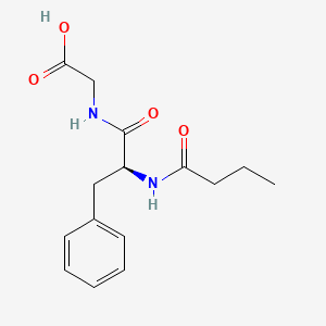 molecular formula C15H20N2O4 B12570359 N-Butanoyl-L-phenylalanylglycine CAS No. 201020-33-9