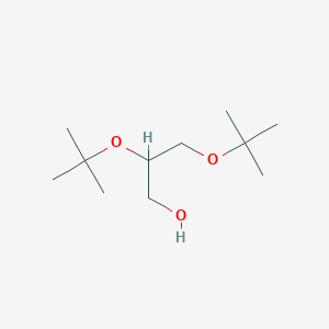 molecular formula C11H24O3 B12570383 2,3-Di-tert-butoxypropan-1-ol CAS No. 162507-72-4