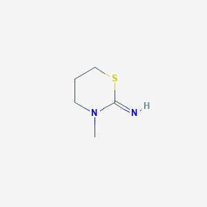 molecular formula C5H10N2S B125704 3-Methyl-[1,3]thiazinan-2-ylideneamine CAS No. 153068-59-8