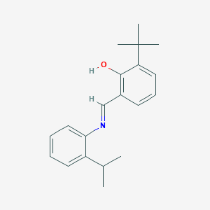 molecular formula C20H25NO B12570410 2-tert-Butyl-6-{[2-(propan-2-yl)anilino]methylidene}cyclohexa-2,4-dien-1-one CAS No. 215033-72-0