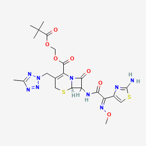 molecular formula C22H27N9O7S2 B1257046 cefteram pivoxil 
