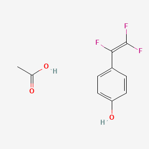 molecular formula C10H9F3O3 B12570644 Acetic acid--4-(trifluoroethenyl)phenol (1/1) CAS No. 164409-34-1