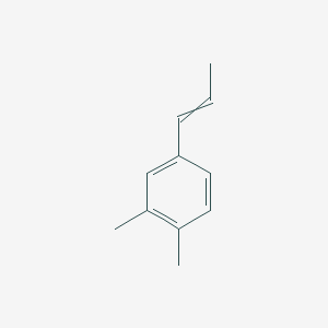 molecular formula C11H14 B12570683 1,2-Dimethyl-4-(prop-1-en-1-yl)benzene CAS No. 216590-48-6