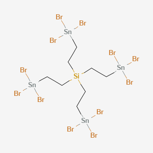 molecular formula C8H16Br12SiSn4 B12570717 Tetrakis[2-(tribromostannyl)ethyl]silane CAS No. 314727-94-1