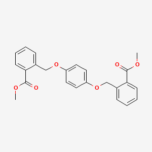 molecular formula C24H22O6 B12570718 Dimethyl 2,2'-[1,4-phenylenebis(oxymethylene)]dibenzoate CAS No. 500904-59-6