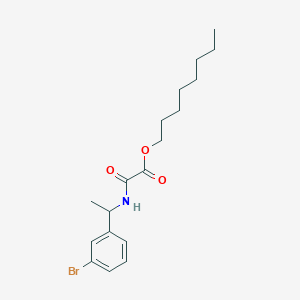 molecular formula C18H26BrNO3 B12570744 Octyl {[1-(3-bromophenyl)ethyl]amino}(oxo)acetate CAS No. 185527-07-5