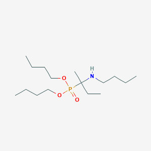 molecular formula C16H36NO3P B12570796 Phosphonic acid, [1-(butylamino)-1-methylpropyl]-, dibutyl ester CAS No. 345196-16-9