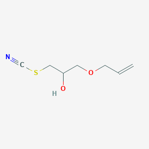 molecular formula C7H11NO2S B12570864 Thiocyanic acid, 2-hydroxy-3-(2-propenyloxy)propyl ester CAS No. 256459-32-2