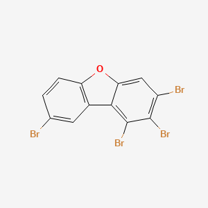 molecular formula C12H4Br4O B12570866 1,2,3,8-Tetrabromo-dibenzofuran CAS No. 617707-61-6