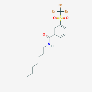 molecular formula C16H22Br3NO3S B12570926 N-Octyl-3-(tribromomethanesulfonyl)benzamide CAS No. 327177-92-4